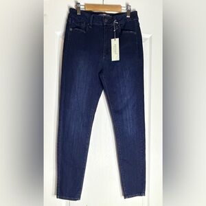Just USA Dark Denim High Rise Skinny Jeans, Size 29 / 8 New